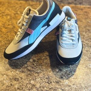 Puma Women’s White and Black Sneakers